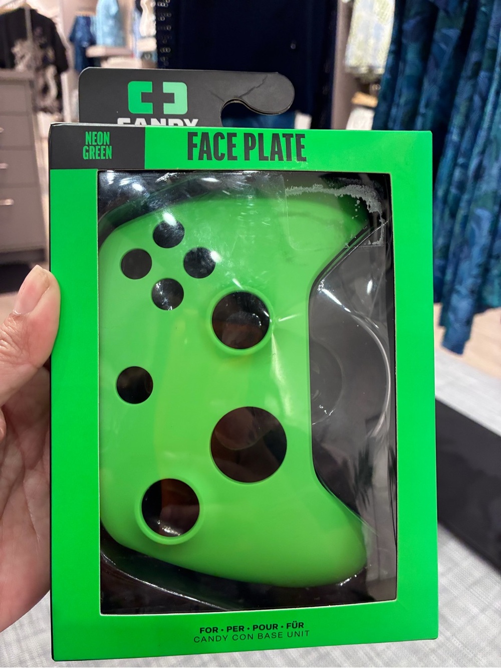 Candy Con Neon Green Controller Face Plate GameStop NIB